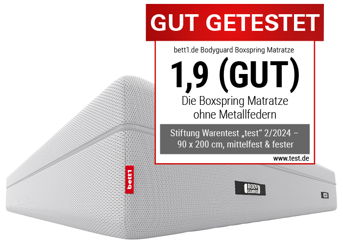 Boxspring Bodyguard bett1 Matratze